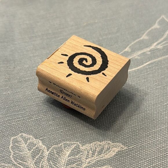 Annette Allen Watkins Sun Spiral Stamp - Picture 1 of 4